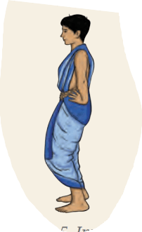 Improper Sauṣṭhava pose