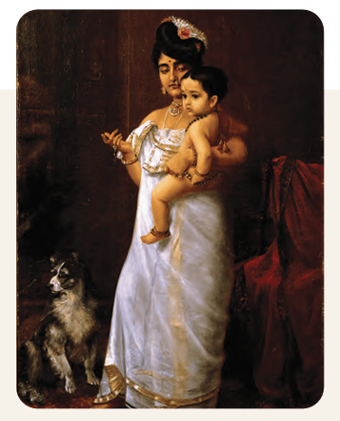 There comes Papa by Raja Ravi Varma