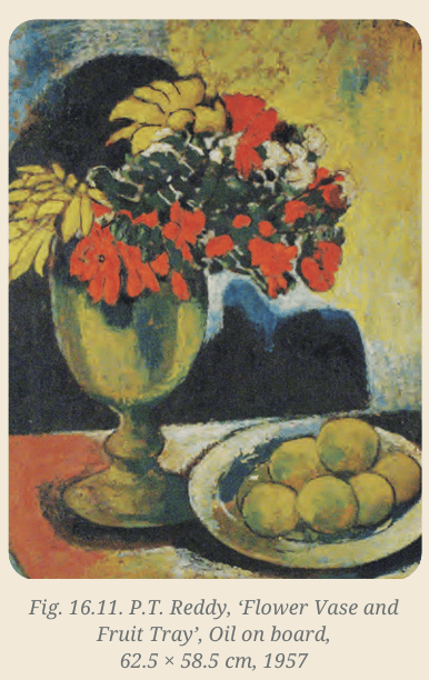 Flower Vase and Fruit Tray by P.T. Reddy